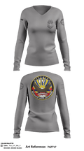 District IV 97797875 Women's Long Sleeve V-neck Shirt - 1