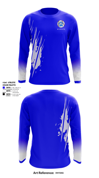 Long Sleeve Performance Shirt, Wildcats, Baseball, Teamtime, Team time, sublimation, custom sports apparel, team uniforms, spirit wear, spiritwear, sports uniforms, custom shirts, team store, custom team store, fundraiser sports, apparel fundraiser