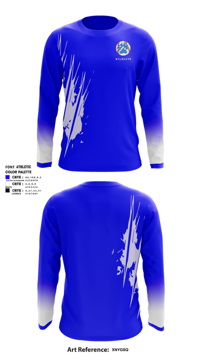 Wildcats 85102489 Long Sleeve Performance Shirt - 1