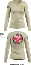 345th MCGA 98196690 Women's Long Sleeve V-neck Shirt - 15