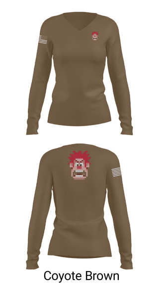 Women's Long Sleeve Vneck Shirt, , Police, Teamtime, Team time, sublimation, custom sports apparel, team uniforms, spirit wear, spiritwear, sports uniforms, custom shirts, team store, custom team store, fundraiser sports, apparel fundraiser