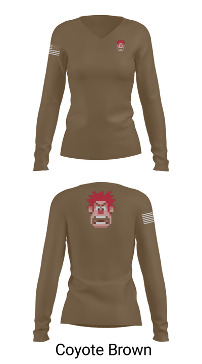 MCSO K9 58820487 Women's Long Sleeve V-neck Shirt - 38