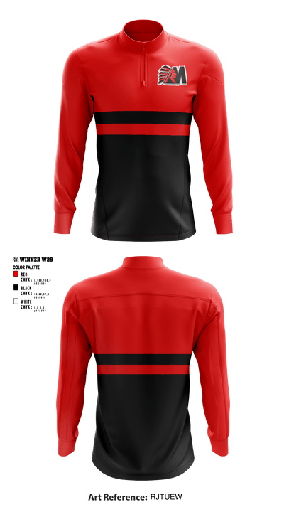 McCormick Middle School Cheer 3714957 Quarter Zip Jacket - 1