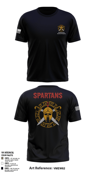 HSC Spartans 56240208 Short Sleeve Performance Shirt - 9