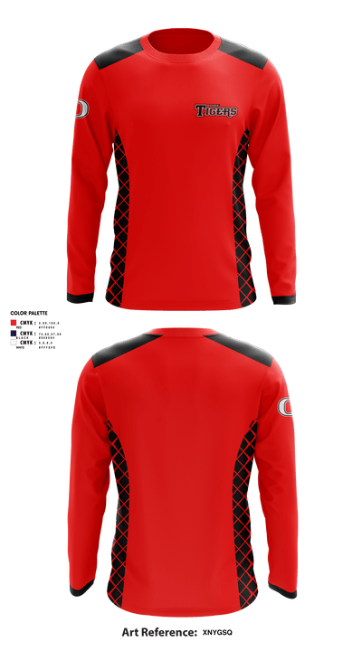 Omaha Tigers Baseball 41060978 Long Sleeve Performance Shirt - 1