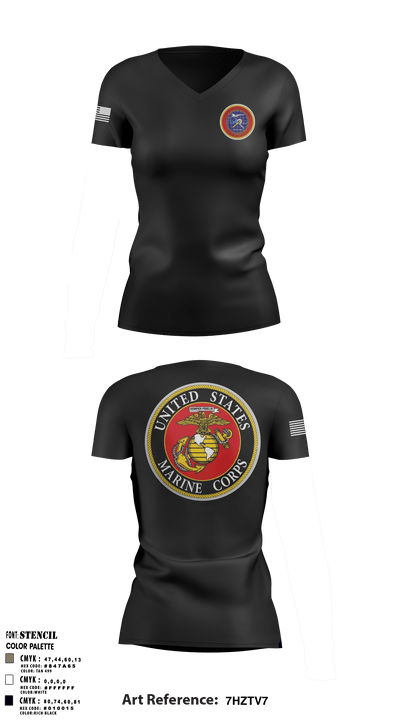 670 53429704 Women's Short Sleeve V-neck Shirt - 3