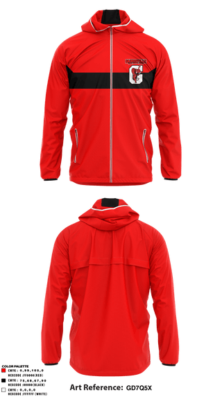 Windbreaker, Gainesville High School Band, Spirit Store, Teamtime, Team time, sublimation, custom sports apparel, team uniforms, spirit wear, spiritwear, sports uniforms, custom shirts, team store, custom team store, fundraiser sports, apparel fundraiser