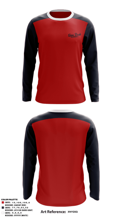 Glen Rock Panthers 12U 83720061 Long Sleeve Performance Shirt - 3