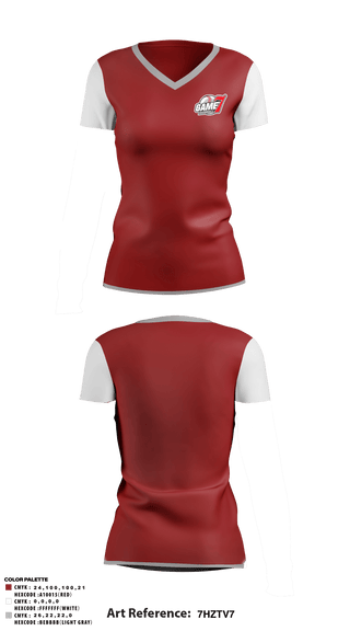 Women's Short Sleeve Vneck Shirt, Game 7 Baseball, Baseball, Teamtime, Team time, sublimation, custom sports apparel, team uniforms, spirit wear, spiritwear, sports uniforms, custom shirts, team store, custom team store, fundraiser sports, apparel fundraiser