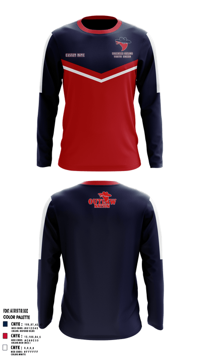 Saugerties Outlaws 20780337 Long Sleeve Performance Shirt - 7