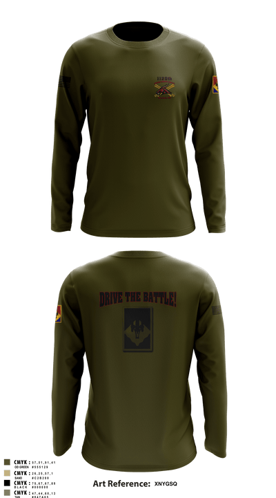 1128th Forward Support Company 33272257 Long Sleeve Performance Shirt - 1