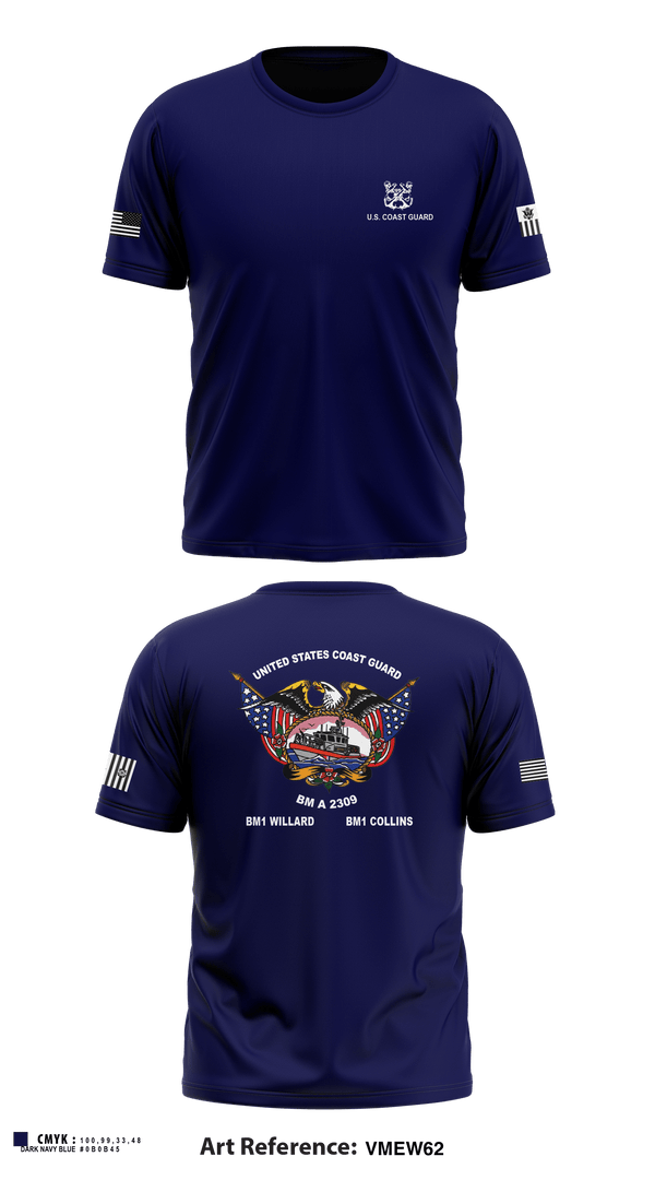 Short Sleeve Performance Shirt, , Coast Guard, Teamtime, Team time, sublimation, custom sports apparel, team uniforms, spirit wear, spiritwear, sports uniforms, custom shirts, team store, custom team store, fundraiser sports, apparel fundraiser