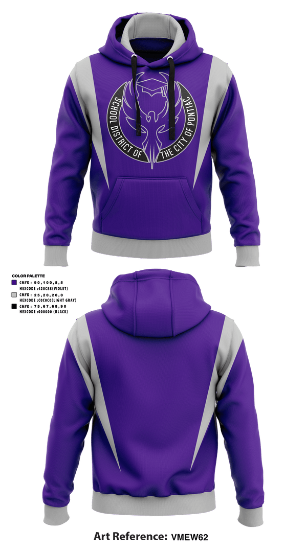 Hoodie, Pontiac High School Basketball, Men's Basketball, Teamtime, Team time, sublimation, custom sports apparel, team uniforms, spirit wear, spiritwear, sports uniforms, custom shirts, team store, custom team store, fundraiser sports, apparel fundraiser