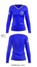 Elkhart High School Basketball 35338743 Women's Long Sleeve V-neck Shirt - 1
