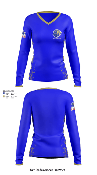 Women's Long Sleeve Vneck Shirt, Elkhart High School Basketball, Women's Basketball, Teamtime, Team time, sublimation, custom sports apparel, team uniforms, spirit wear, spiritwear, sports uniforms, custom shirts, team store, custom team store, fundraiser sports, apparel fundraiser