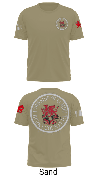 Cumru Township Police Department 51798017 Short Sleeve Performance Shirt - 36