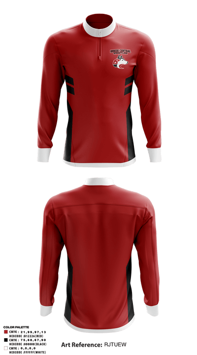 Benzie Central High School Wrestling 6539226 Quarter Zip Jacket - 1