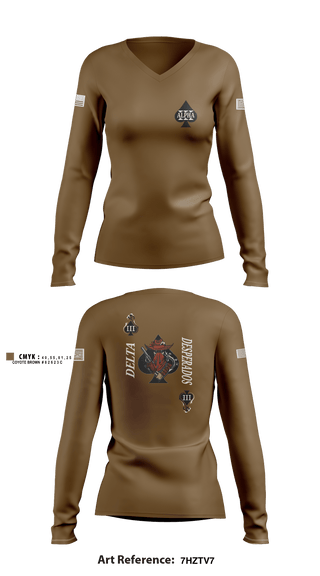 Women's Long Sleeve Vneck Shirt, , Navy, Teamtime, Team time, sublimation, custom sports apparel, team uniforms, spirit wear, spiritwear, sports uniforms, custom shirts, team store, custom team store, fundraiser sports, apparel fundraiser