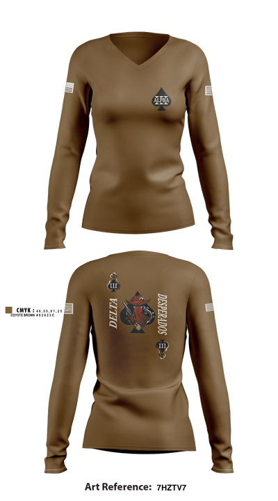 Desperados 35479259 Women's Long Sleeve V-neck Shirt - 1