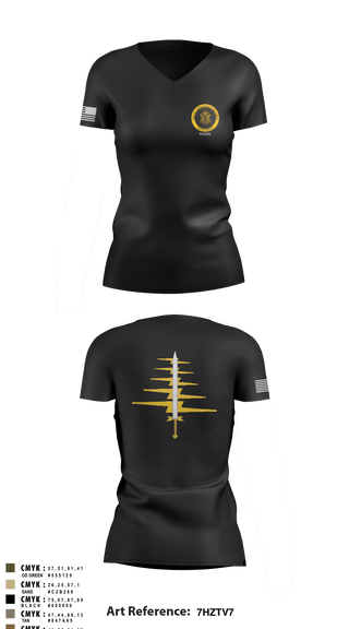 Women's Short Sleeve Vneck Shirt, , Army, Teamtime, Team time, sublimation, custom sports apparel, team uniforms, spirit wear, spiritwear, sports uniforms, custom shirts, team store, custom team store, fundraiser sports, apparel fundraiser