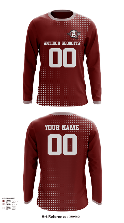 Antioch Sequoits Football 50178810 Long Sleeve Performance Shirt - 2