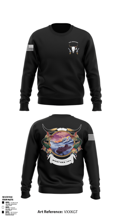 USS Montana 25481522 Crew Neck Sweatshirt - 51