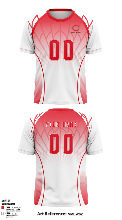 Caseville Junior High School Volleyball 91724706 Short Sleeve Performance Shirt - 4