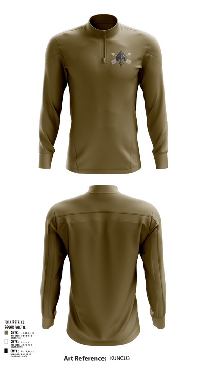 389th Analytical Support Company 87248434 Quarter Zip Jacket - 3