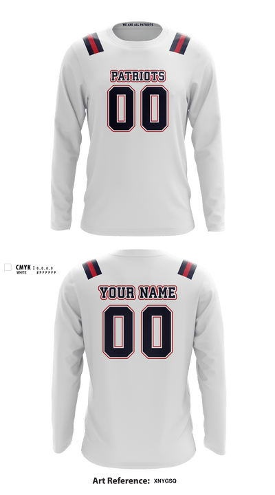 Merrimack Valley Flag Football 51050424 Long Sleeve Performance Shirt - 6