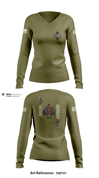 Women's Long Sleeve Vneck Shirt, , Navy, Teamtime, Team time, sublimation, custom sports apparel, team uniforms, spirit wear, spiritwear, sports uniforms, custom shirts, team store, custom team store, fundraiser sports, apparel fundraiser