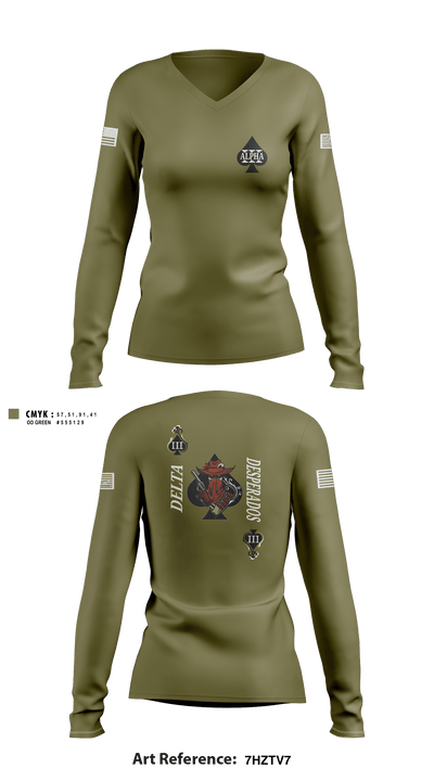 Desperados 35479259 Women's Long Sleeve V-neck Shirt - 4