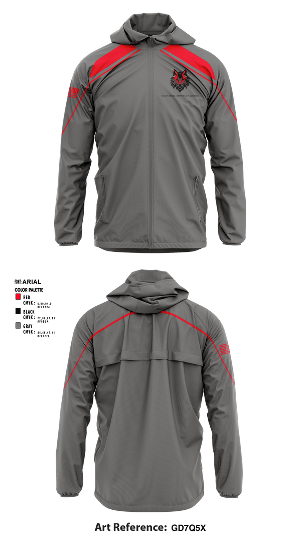 Windbreaker, Ragnarok Ordnance Works, , Teamtime, Team time, sublimation, custom sports apparel, team uniforms, spirit wear, spiritwear, sports uniforms, custom shirts, team store, custom team store, fundraiser sports, apparel fundraiser