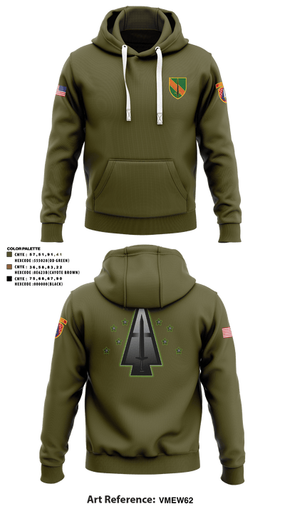 A Co, 1st BN, 4SFAB 88998967 Hoodie - 55