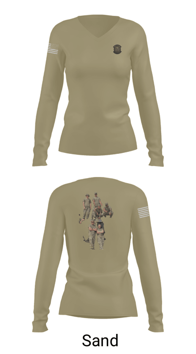 984th Maintenance PLT. 28014169 Women's Long Sleeve V-neck Shirt - 41