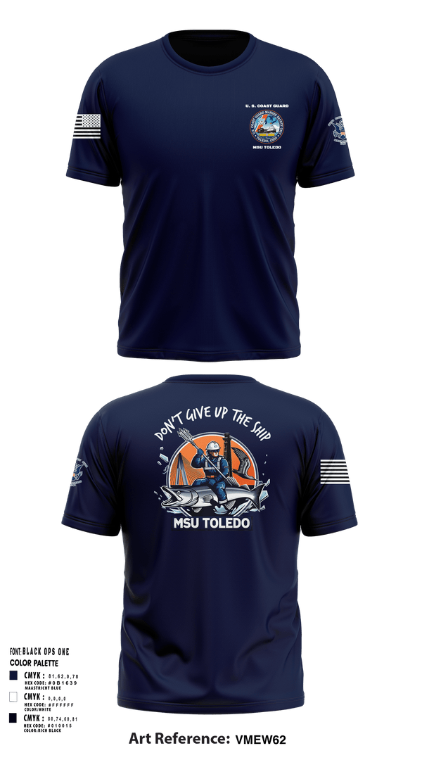 Short Sleeve Performance Shirt, MSU Toledo, Coast Guard, Teamtime, Team time, sublimation, custom sports apparel, team uniforms, spirit wear, spiritwear, sports uniforms, custom shirts, team store, custom team store, fundraiser sports, apparel fundraiser