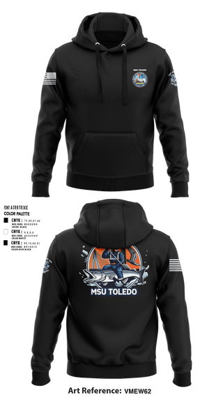 Hoodie, MSU Toledo, Coast Guard, Teamtime, Team time, sublimation, custom sports apparel, team uniforms, spirit wear, spiritwear, sports uniforms, custom shirts, team store, custom team store, fundraiser sports, apparel fundraiser