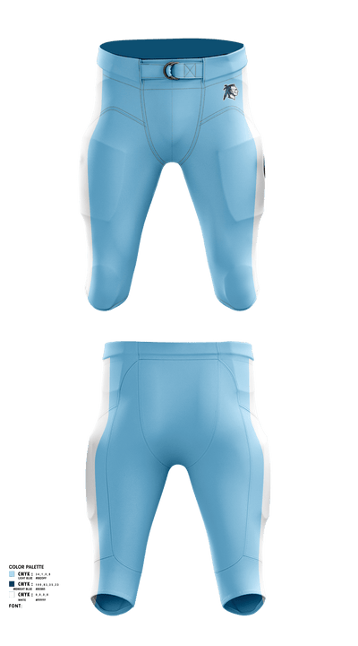 Adena Warriors Football 31057619 Football Pants - 1