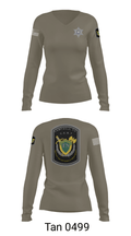 C.E.R.T. 35193736 Women's Long Sleeve V-neck Shirt - 41
