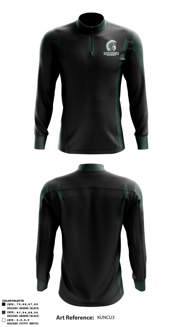 Quarter Zip Jacket, Pembroke Jr Spartans Cheer, School Spirit Store, Teamtime, Team time, sublimation, custom sports apparel, team uniforms, spirit wear, spiritwear, sports uniforms, custom shirts, team store, custom team store, fundraiser sports, apparel fundraiser
