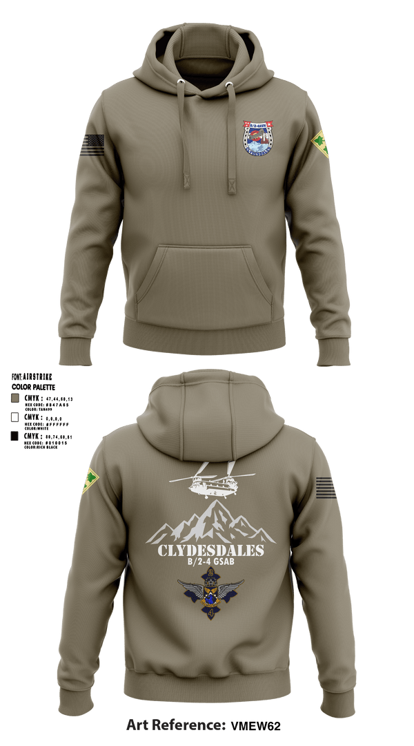 Hoodie, B co. 2-4 GSAB, Army, Teamtime, Team time, sublimation, custom sports apparel, team uniforms, spirit wear, spiritwear, sports uniforms, custom shirts, team store, custom team store, fundraiser sports, apparel fundraiser