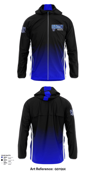 Windbreaker, Charlestown Pirates, Football, Teamtime, Team time, sublimation, custom sports apparel, team uniforms, spirit wear, spiritwear, sports uniforms, custom shirts, team store, custom team store, fundraiser sports, apparel fundraiser
