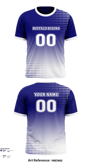 Short Sleeve Performance Shirt, Buffalo Bisons, Football, Teamtime, Team time, sublimation, custom sports apparel, team uniforms, spirit wear, spiritwear, sports uniforms, custom shirts, team store, custom team store, fundraiser sports, apparel fundraiser