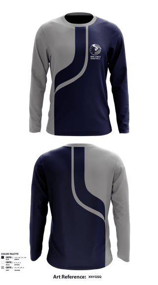 Long Sleeve Performance Shirt, IRHS Girls Basketball, Women's Basketball, Teamtime, Team time, sublimation, custom sports apparel, team uniforms, spirit wear, spiritwear, sports uniforms, custom shirts, team store, custom team store, fundraiser sports, apparel fundraiser