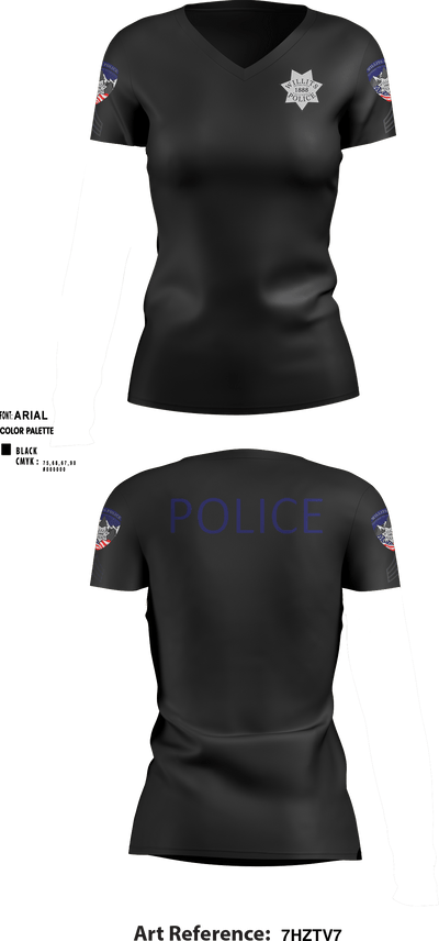 Willits Little Lake JRTF 70658416 Women's Short Sleeve V-neck Shirt - 16