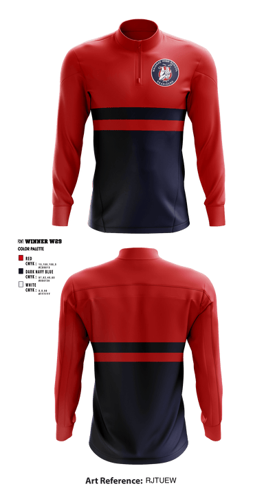 Waianae High School 18625486 Quarter Zip Jacket - 1