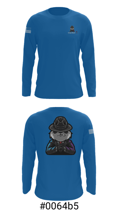 Young Meech 97111750 Long Sleeve Performance Shirt - 18
