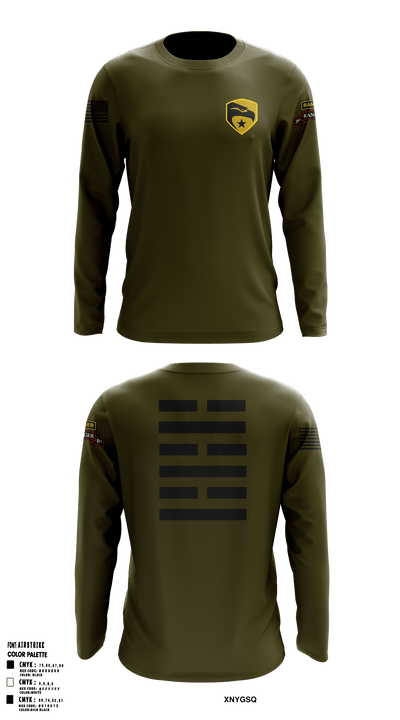 3rd Bn 75th Ranger Regiment 46355204 Long Sleeve Performance Shirt - 1