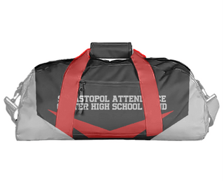Duffle Bag, Sebastopol Attendance Center High School Band, Spirit Store, Teamtime, Team time, sublimation, custom sports apparel, team uniforms, spirit wear, spiritwear, sports uniforms, custom shirts, team store, custom team store, fundraiser sports, apparel fundraiser