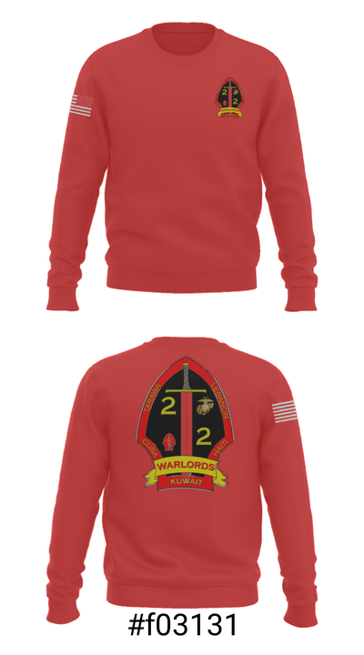 2nd battalion 2nd marines 57428370 Crew Neck Sweatshirt - 7