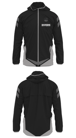 Windbreaker, Divers, Football, Teamtime, Team time, sublimation, custom sports apparel, team uniforms, spirit wear, spiritwear, sports uniforms, custom shirts, team store, custom team store, fundraiser sports, apparel fundraiser